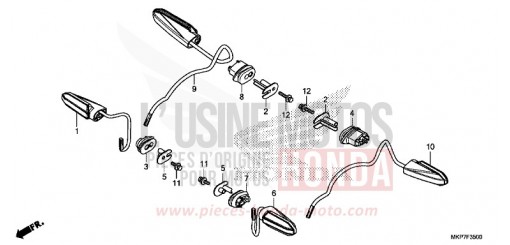 CLIGNOTANT CB500XAM de 2021
